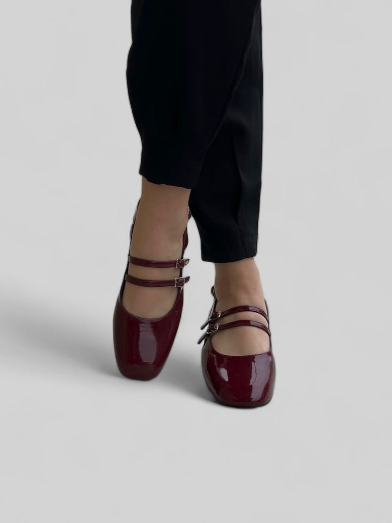 Slingback Luíza Verniz Marsala