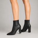 Bota Amanda em Couro Preto