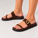 Birken Suelen em Camurça Marrom