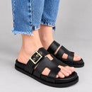 Birken Erika em Couro Preto