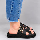Birken Erika em Couro Preto
