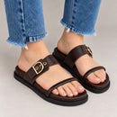 Birken Suelen em Couro Marrom
