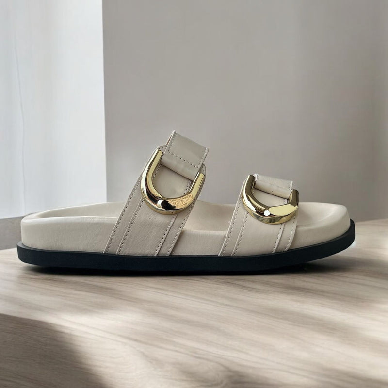 Birken Beatriz Couro Off White