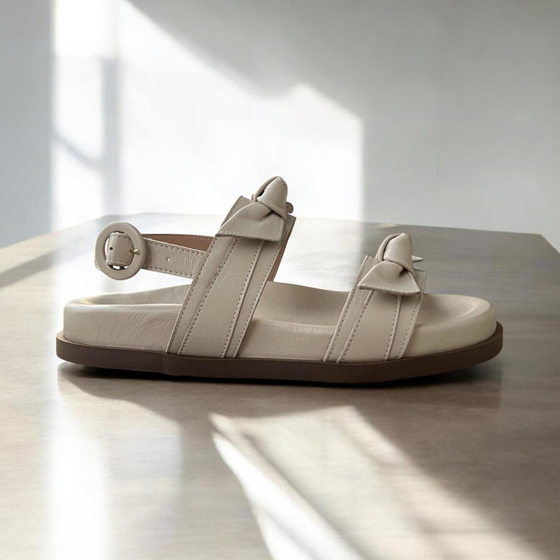 Birken Manuela Couro Off White