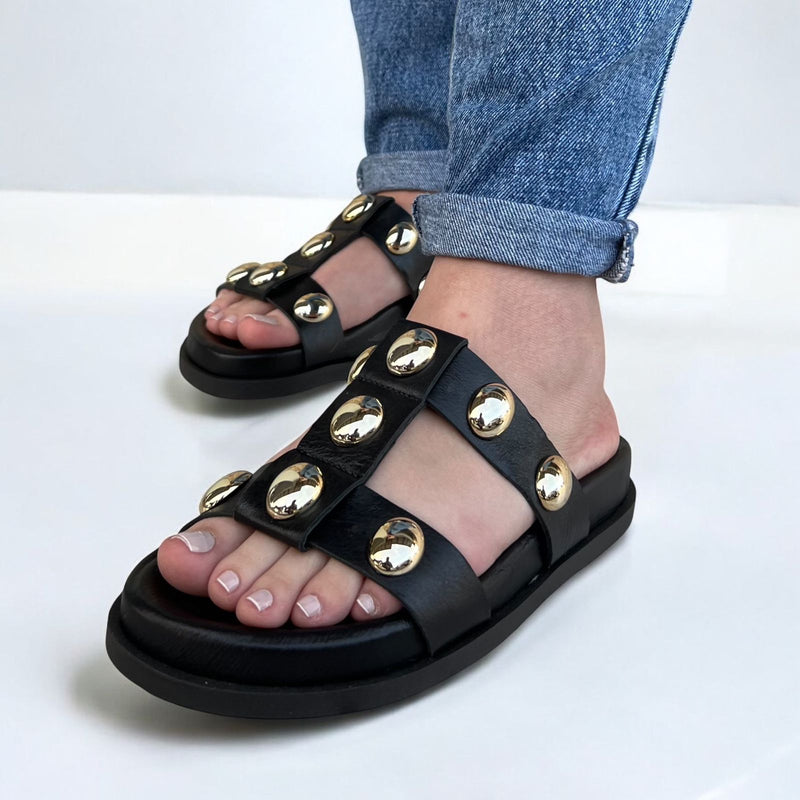 Birken Catarina Couro Preto