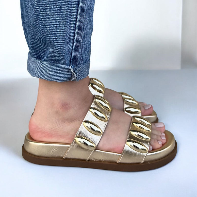 Birken Antonella Couro Ouro Light