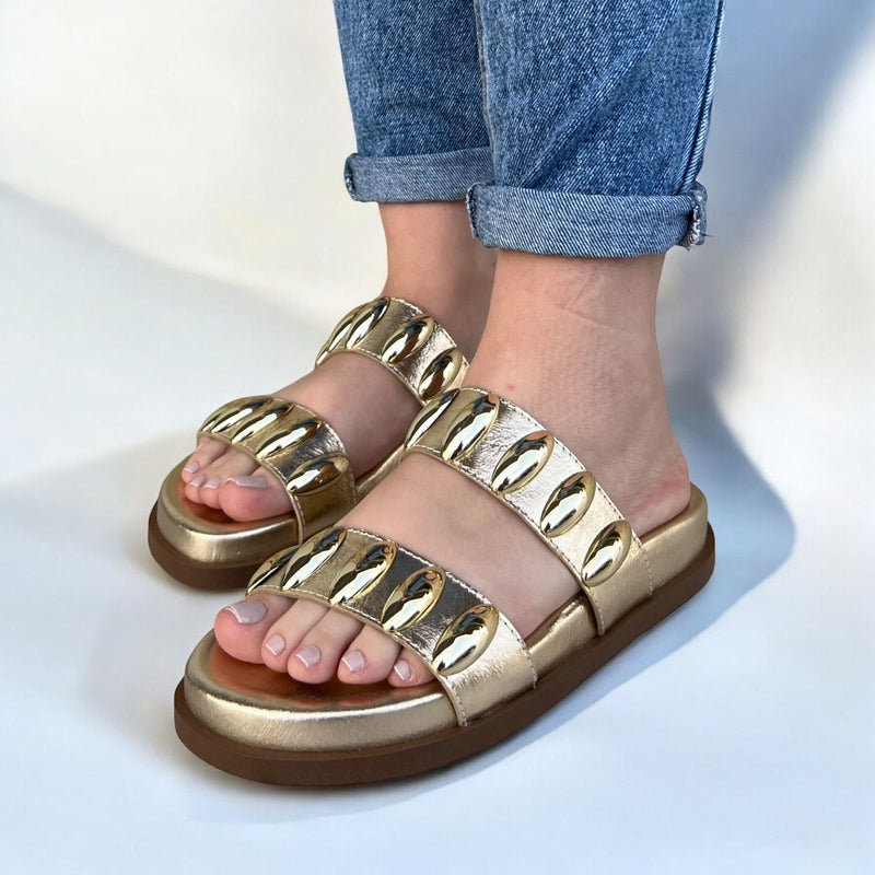 Birken Antonella Couro Ouro Light