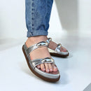 Birken Ayla Couro Prata