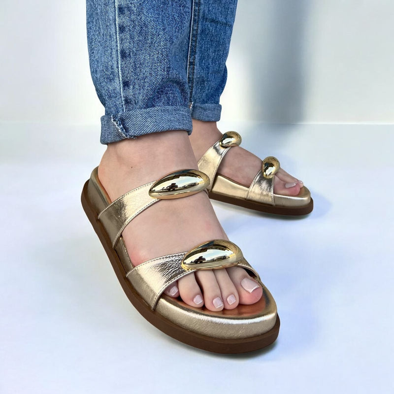 Birken Ayla Couro Ouro Light