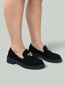 Mocassim Mel Camurça Preto