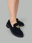 Mocassim Mel Camurça Preto