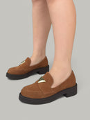 Mocassim Mel Camurça Caramelo