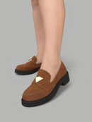 Mocassim Mel Camurça Caramelo