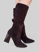 Bota Alice em Camurça Café