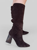 Bota Alice em Camurça Café