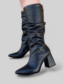 Bota Alice em Couro Preto