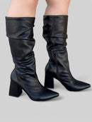 Bota Alice em Couro Preto