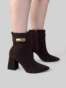 Bota Amanda em Camurça Café