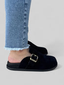 Clog Antônia em Camurça Preto