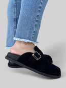 Clog Antônia em Camurça Preto