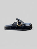 Clog Maria em Couro Preto