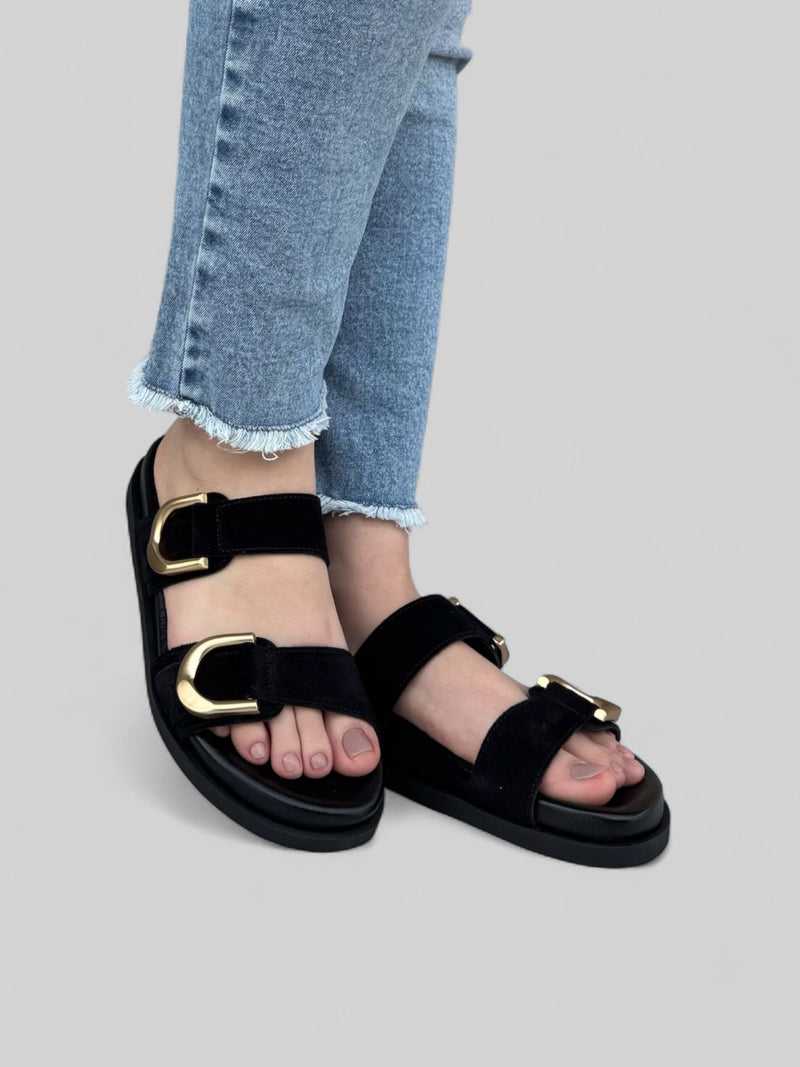 Birken Beatriz em Camurça Preto
