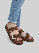 Birken Beatriz em Camurça Caramelo