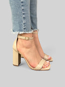 Sandália Gisele em Couro Off White