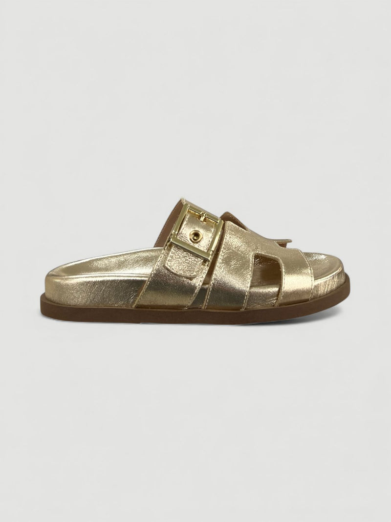 Birken Erika em Couro Ouro Light