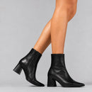 Bota Marcella em Couro Preto